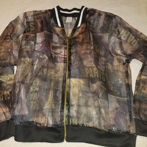 See Thru Bomber Jacket